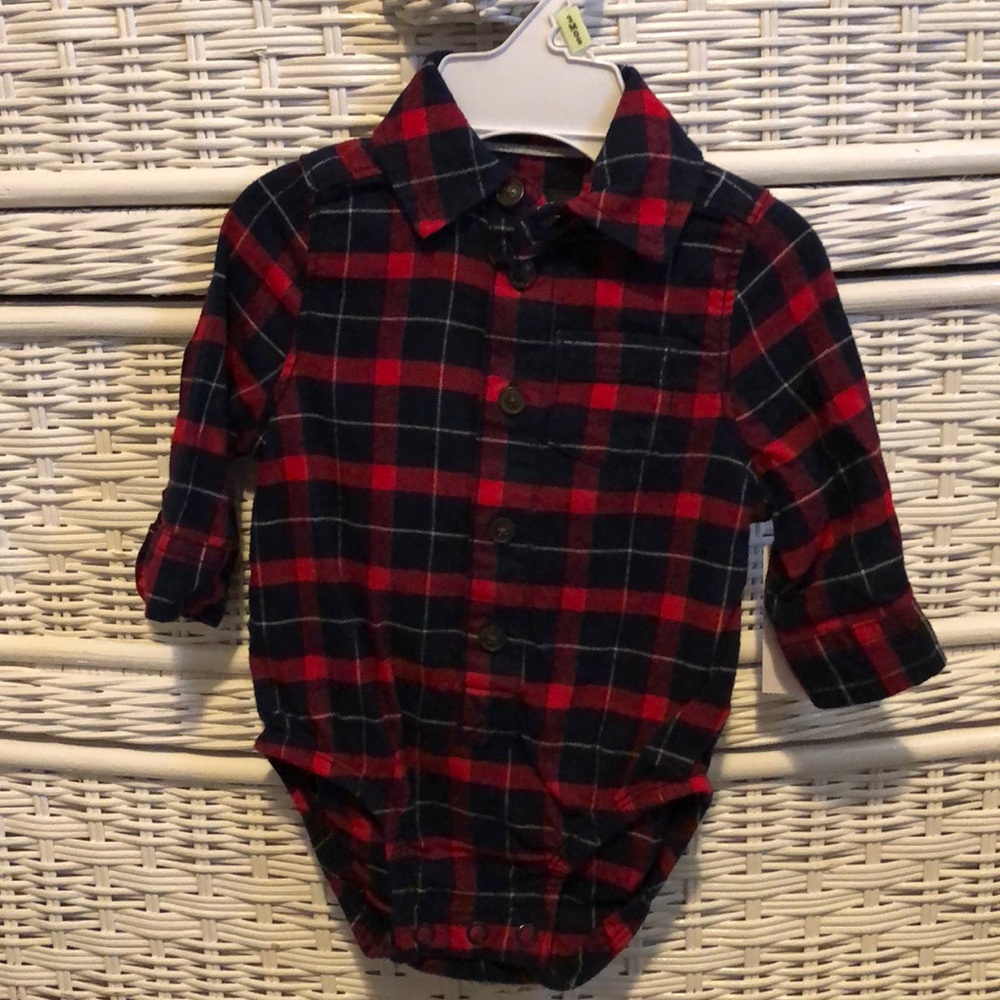 Oshkosh Flannel Onesie